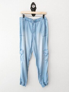 C&C California Lyocell Jogger Pants XL Blue Tencel Soft Lightweight Lounge